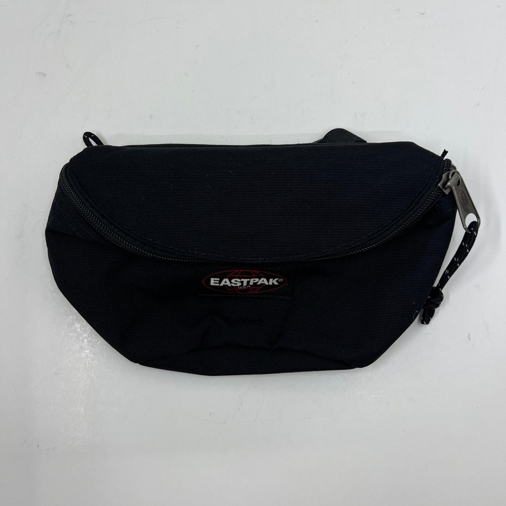 Eastpak Springer Waist Bag Unisex OS Black Canvas Adjustable Fanny Pack 2L NWT